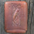 Vintage Hand-Tooled Leather Cigar Case Asian Motif Fish Graphics Sliding Box