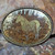 Vintage Western Engraved Etched Horse Cowboy Belt Buckle w/ Rope Border USA