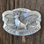 I'd Rather Be Deer Hunting Pewter Belt Buckle Whitetail Buck Buckles of America