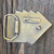 Las Vegas, Nevada Brass Royal Flush Poker Hand Cards Belt Buckle Pacific Brass