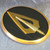 Von West Vintage Brass Belt Buckle with Encased Archery Arrow Head Broadhead