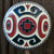 1982 Vintage Siskiyou Enameled Native American Cross Tribal Style Belt Buckle