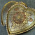 Vintage Western Double Hearts Dual Heart Engraved Etched & Tinted Belt Buckle