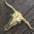 Vintage Longhorn Cow Bull Steer Skull Shaped Huge Western Cowboy Belt Buckle