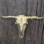 Vintage Longhorn Cow Bull Steer Skull Shaped Huge Western Cowboy Belt Buckle