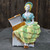Vintage Porcelain Mid-Century Woman with Open Suitcase Figural Planter Figure