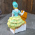 Vintage Porcelain Mid-Century Woman with Open Suitcase Figural Planter Figure
