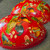 Old 2 Piece German Paper Mache Easter Egg Box Container Flowers Chicks Bunnies