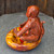Vintage Ceramic Monkey Ashtray Mid Century Odd Art Chimp Pottery Novelty Figure