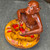 Vintage Ceramic Monkey Ashtray Mid Century Odd Art Chimp Pottery Novelty Figure