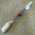 DuPont Dentabest NOS Vintage Blue Children's Toothbrush with Spinning Parrot