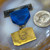 Vintage Community Chest I Care Ribbon Medal Pin Trunk Bastian Bros Rochester NY