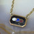 Antique Gold Plated IOOF Odd Fellows Enameled Emblem Tie Clip Bar Clasp