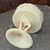 Antique Custard Uranium Glass Northwood Maple Leaf Stem Compote Candy Dish Glow