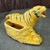 Vintage Ceramic Tiger Planter Yellow Black Stripe Mid Century Art Pottery Roaring