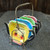 Vintage Teapot Tea Bag Holders Set of 4 with Wire Rack Japan Mid Century Kitschy