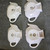 Vintage Teapot Tea Bag Holders Set of 4 with Wire Rack Japan Mid Century Kitschy