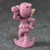 MCM 1950s Japan Pink Mica Glitter Standing Pixie Elf Ornament Figurine Christmas