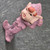 MCM 1950s Japan Pink Mica Glitter Standing Pixie Elf Ornament Figurine Christmas