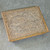 Vintage Gold Gesso Wood Double Playing Card Box Framed Cottage Art Deck Holder