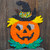 Vintage Melted Plastic Popcorn Halloween Pumpkin Jack O Lantern Witch Hat 17"