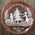 Vintage 1973 Cranberry Glass Christmas Plate Mary Gregory Style Enamel 602 1973