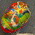 Vintage West German Paper Mache Easter Egg Candy Container Spun Cotton Chick Toy