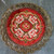 Vintage Wedgwood Belgium Woven Velvet Placemat Metallic Doily Fringe Mat Round