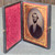 Antique 1/9 Plate Cased Ambrotype Photo Man w/ Beard Cravat Lovebirds Full Case