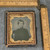 Antique 1/9 Plate Tintype Photo Young Boy Seated Portrait Ornate Gilt Frame