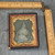 Antique 1/9 Plate Tintype Photo Mother & Baby Portrait Plaid Dress Ornate Mat