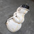 Vintage Hard Plastic Snowman Tipping Top Hat Broom Christmas Ornament Figure