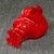 Vintage Irwin Red Hard Plastic Santa Claus Toy Sack Christmas Candy Container