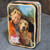 Vintage Sharps Hard Candy Tin Woman & Golden Retriever Dog Maidstone England Box