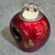 Vintage Mid Century Japanese Red Ceramic Table Lighter Mount Fuji Lacquer MCM