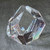 Vintage Spode Signed Crystal Paperweight Neptune Poseidon Trident Faceted Glass