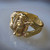 Vintage Planters Mr. Peanut Gold Tone Adjustable Ring Premium Cracker Jack Promo