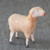 Antique German Putz Sheep Figure Stick Leg Spun Cotton Wool Christmas Nativity