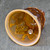 Vintage Fenton Amber Opalescent Glass Sable Arch Pattern Dinner Bell Caramel
