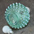 Vintage Fenton Blue Opalescent Hobnail Perfume Scent Bottle Ball Stopper Deco