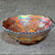 Antique Imperial Glass Grape Marigold Carnival Glass Sauce Berry Bowl Star Base