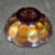 Antique Imperial Glass Grape Marigold Carnival Glass Sauce Berry Bowl Star Base