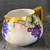 Antique French Limoges Porcelain Hand Painted Grape Cider Pitcher Gold Handle