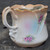 Antique Brandenburg German Porcelain Shaving Scuttle Mug Floral Roses Victorian