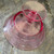 Vintage Pink Depression Glass Footed Compote Flared Pedestal Bowl Candy Dish
