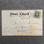 Vintage 1907 Black Americana Minstrel End Man Stocks Postcard 1c Franklin Stamp Flag Cancel