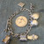 Vintage Sterling Silver Charm Bracelet 8 Charms Model T Heart Covered Wagon .925