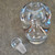 Vintage Orrefors Sweden Heavy Clear Art Glass Perfume Bottle Scent Stopper