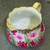 Antique Nippon Hand Painted Porcelain Pitcher Cabbage Roses Gold Moriage Trim