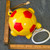 Vintage Sankyo Japan Pull String Musical Toy Soccer Ball Crib Nursery Wind Up